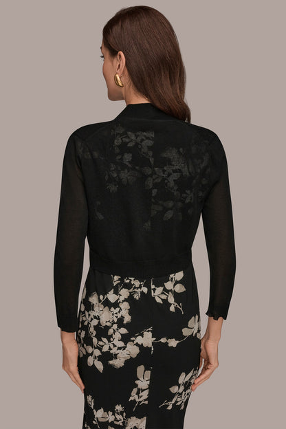 Donna Karan OPEN-FRONT SHRUG