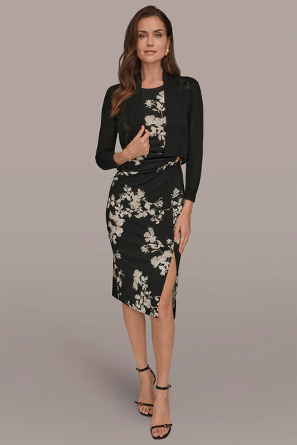 Donna Karan OPEN-FRONT SHRUG
