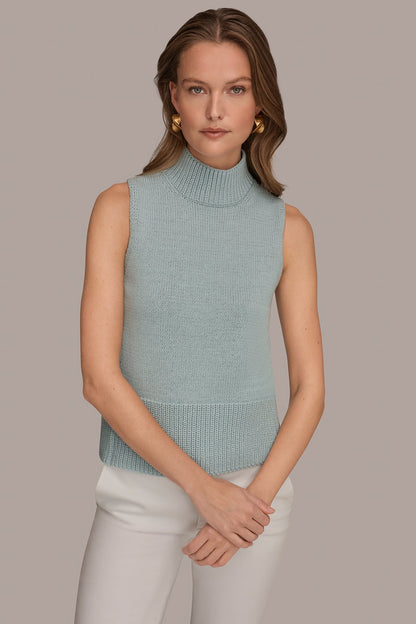 Donna Karan SLEEVELESS A-LINE SWEATER