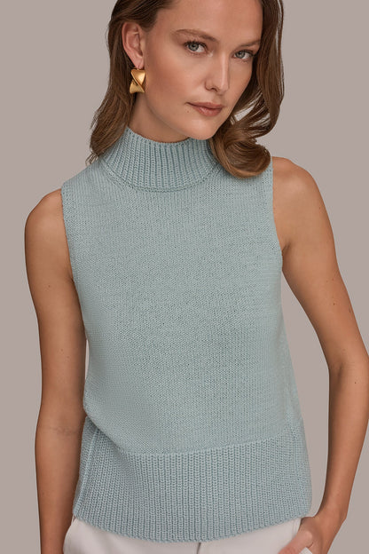 Donna Karan SLEEVELESS A-LINE SWEATER