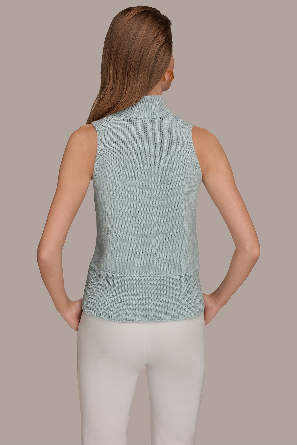 Donna Karan SLEEVELESS A-LINE SWEATER