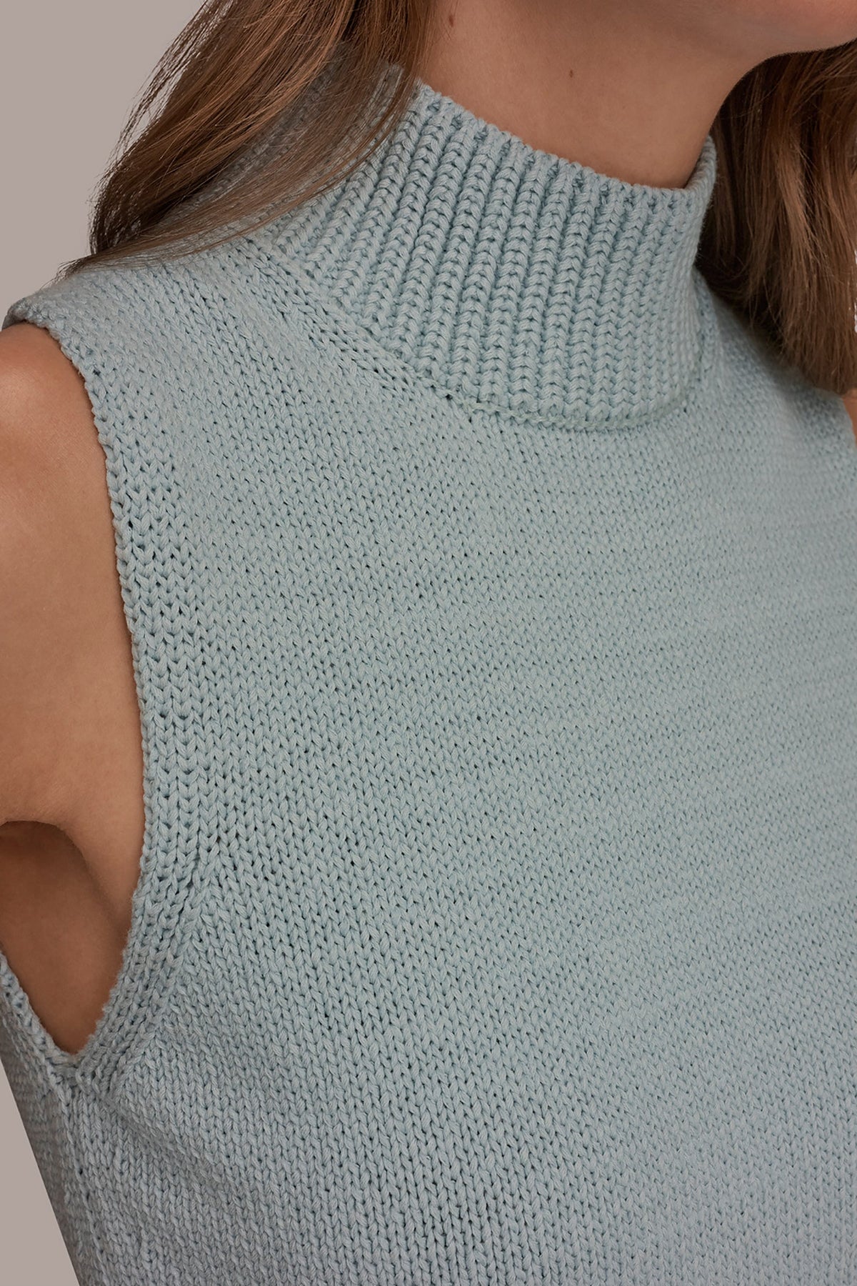 Donna Karan SLEEVELESS A-LINE SWEATER