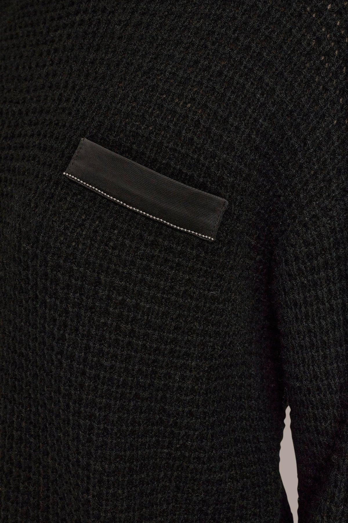 Donna Karan WOOL AND CASHMERE-BLEND POCKET SWEATER