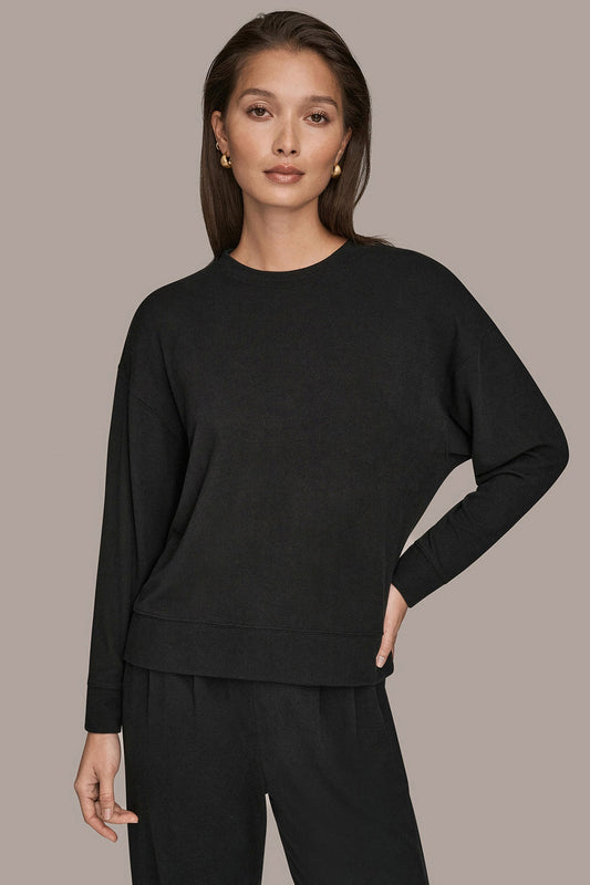 Donna Karan LONG SLEEVE SWEATSHIRT