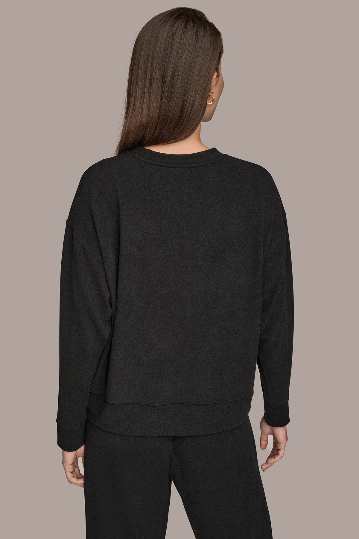 Donna Karan LONG SLEEVE SWEATSHIRT
