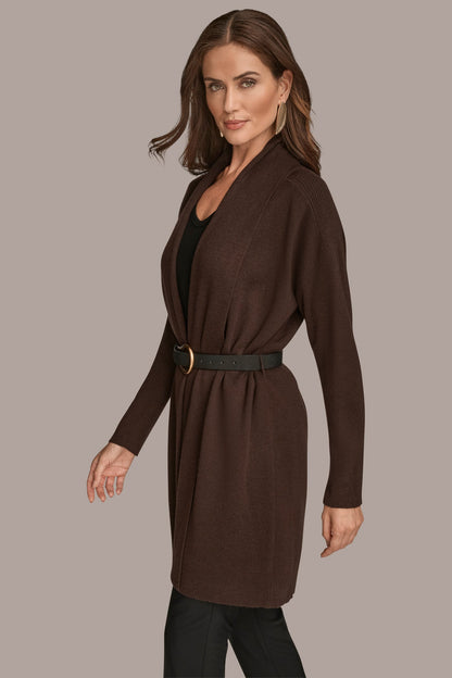Donna Karan V-NECK LONG CARDIGAN