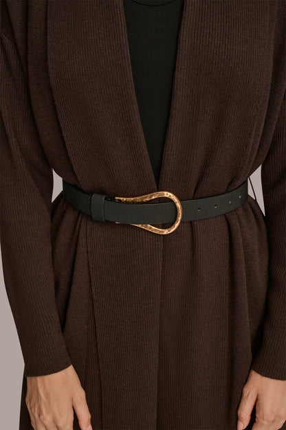 Donna Karan V-NECK LONG CARDIGAN