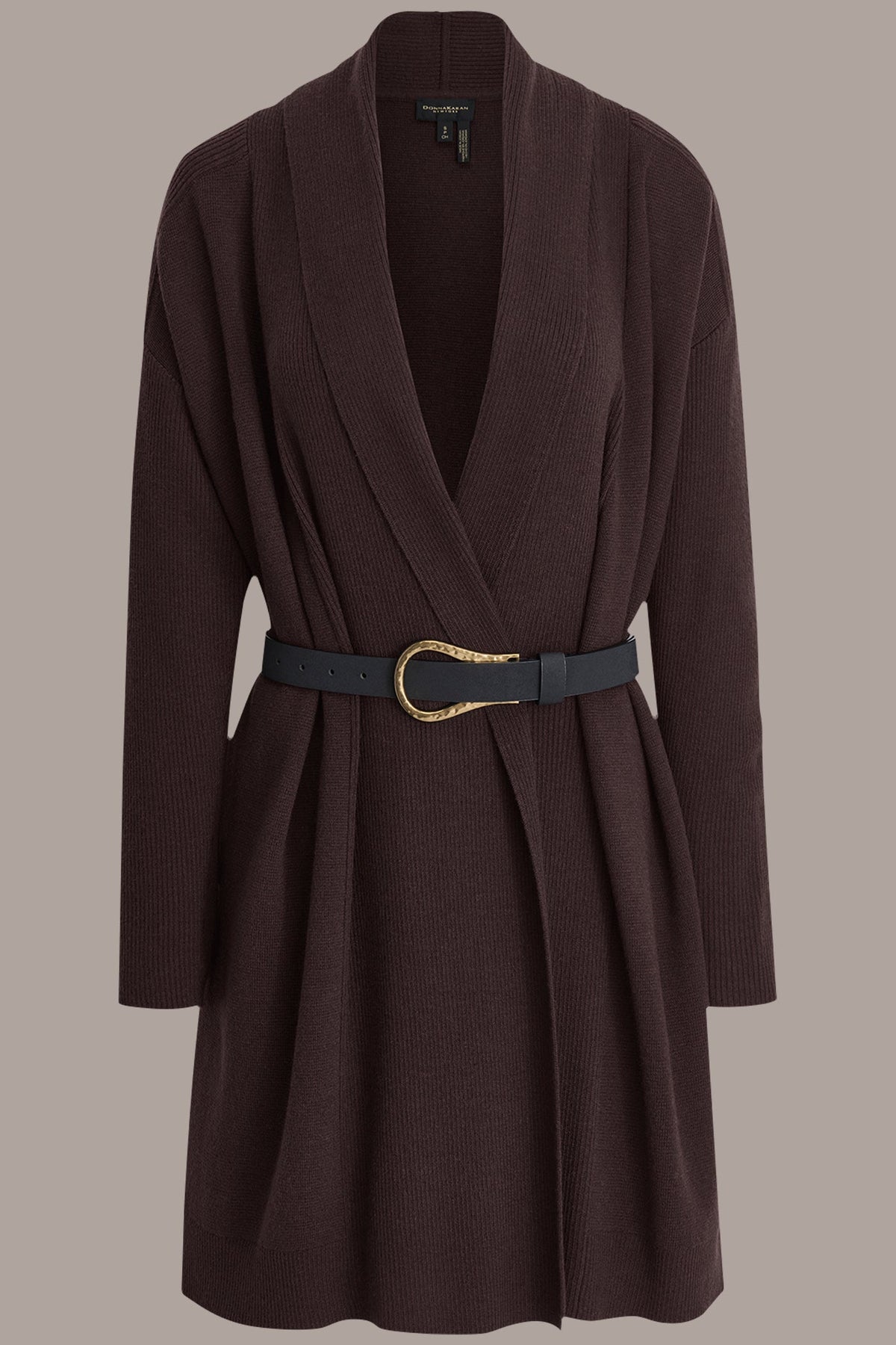 Donna Karan V-NECK LONG CARDIGAN
