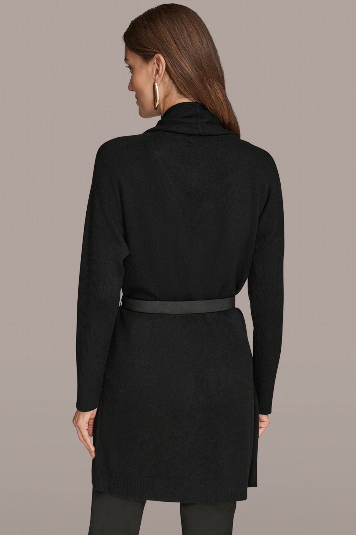 Donna Karan V-NECK LONG CARDIGAN