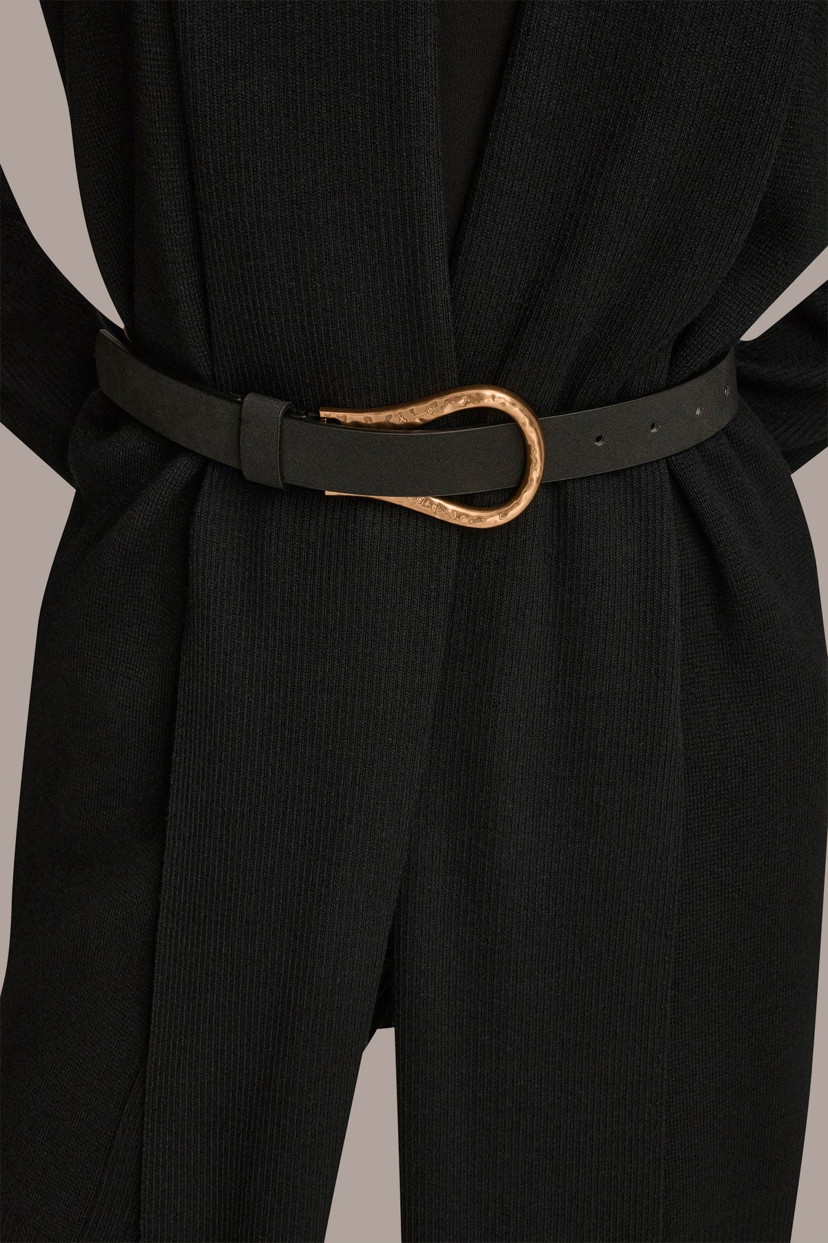 Donna Karan V-NECK LONG CARDIGAN