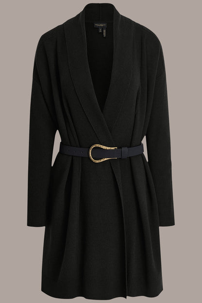 Donna Karan V-NECK LONG CARDIGAN
