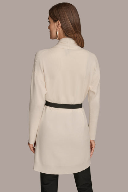 Donna Karan V-NECK LONG CARDIGAN