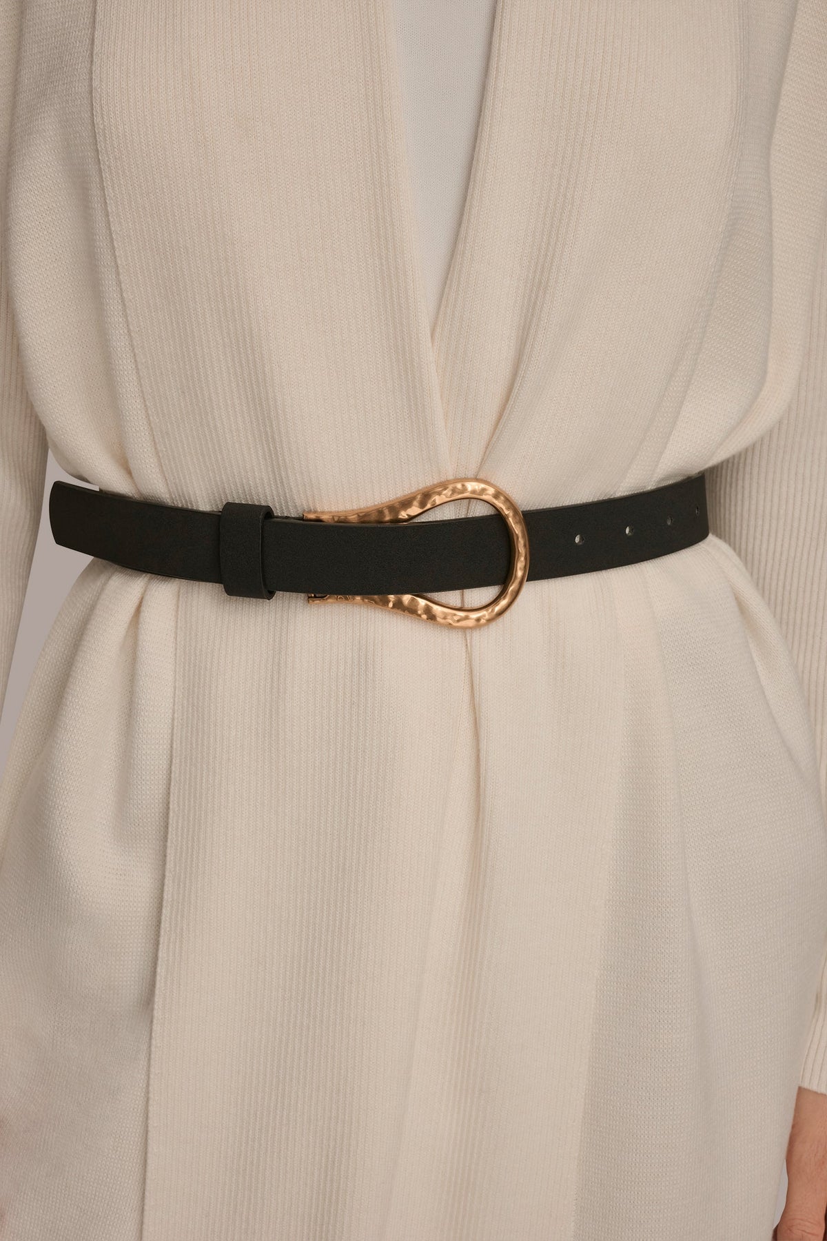 Donna Karan V-NECK LONG CARDIGAN