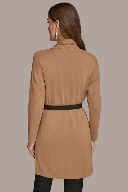 Donna Karan V-NECK LONG CARDIGAN