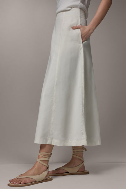 Donna Karan MIDI A-LINE PANEL SKIRT