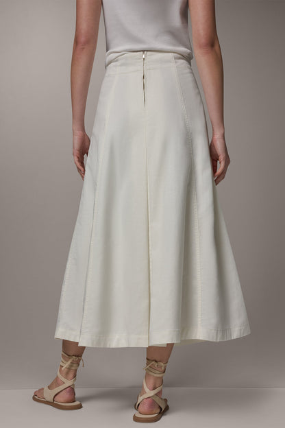 Donna Karan MIDI A-LINE PANEL SKIRT