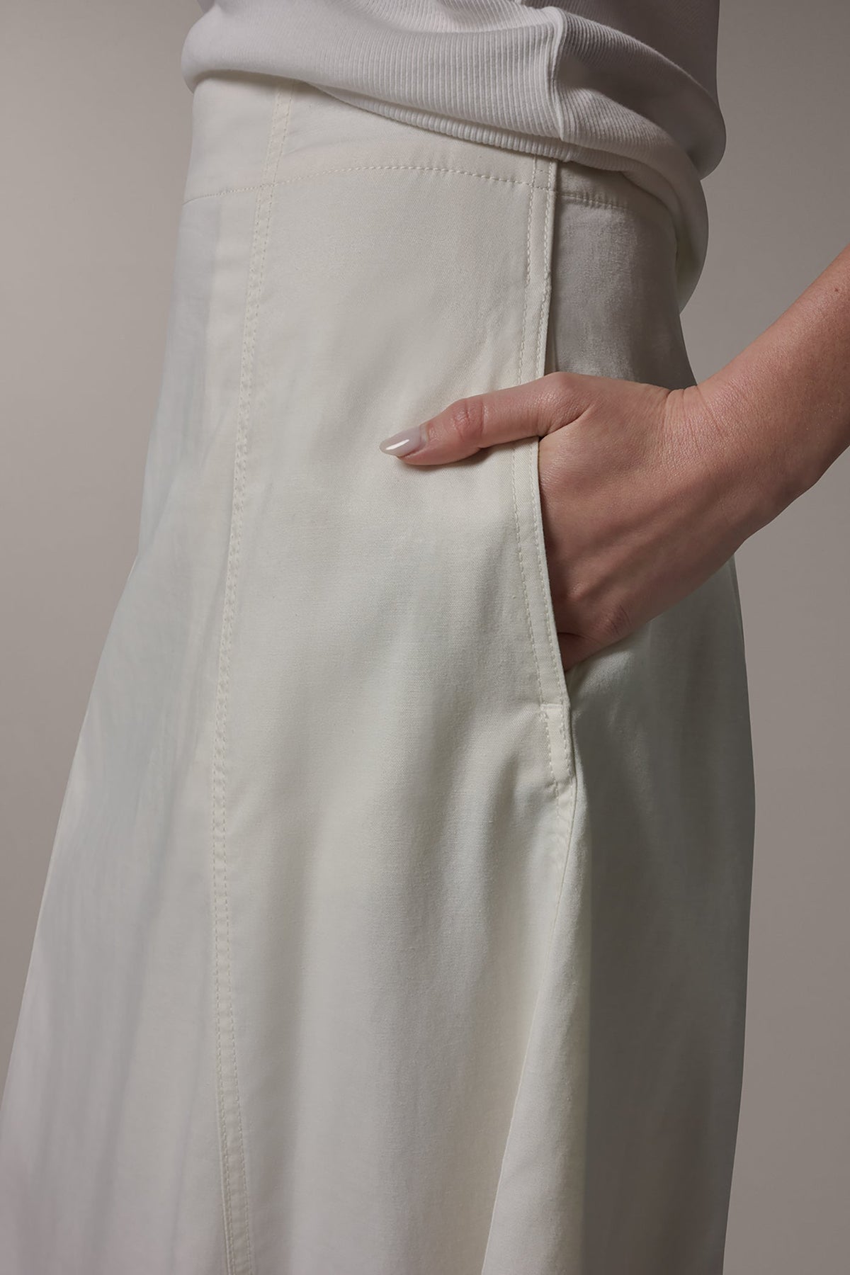 Donna Karan MIDI A-LINE PANEL SKIRT