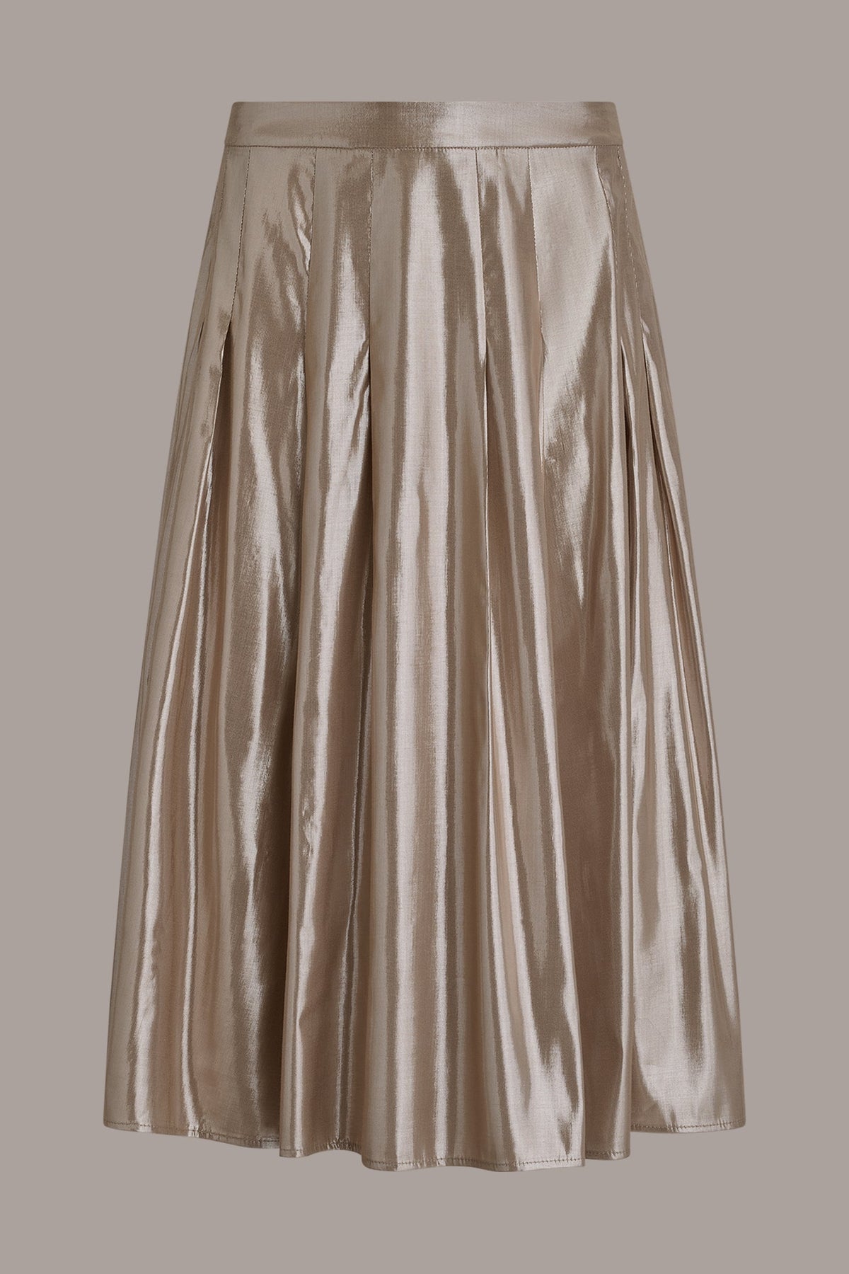 Donna Karan METALLIC MIDI A-LINE SKIRT