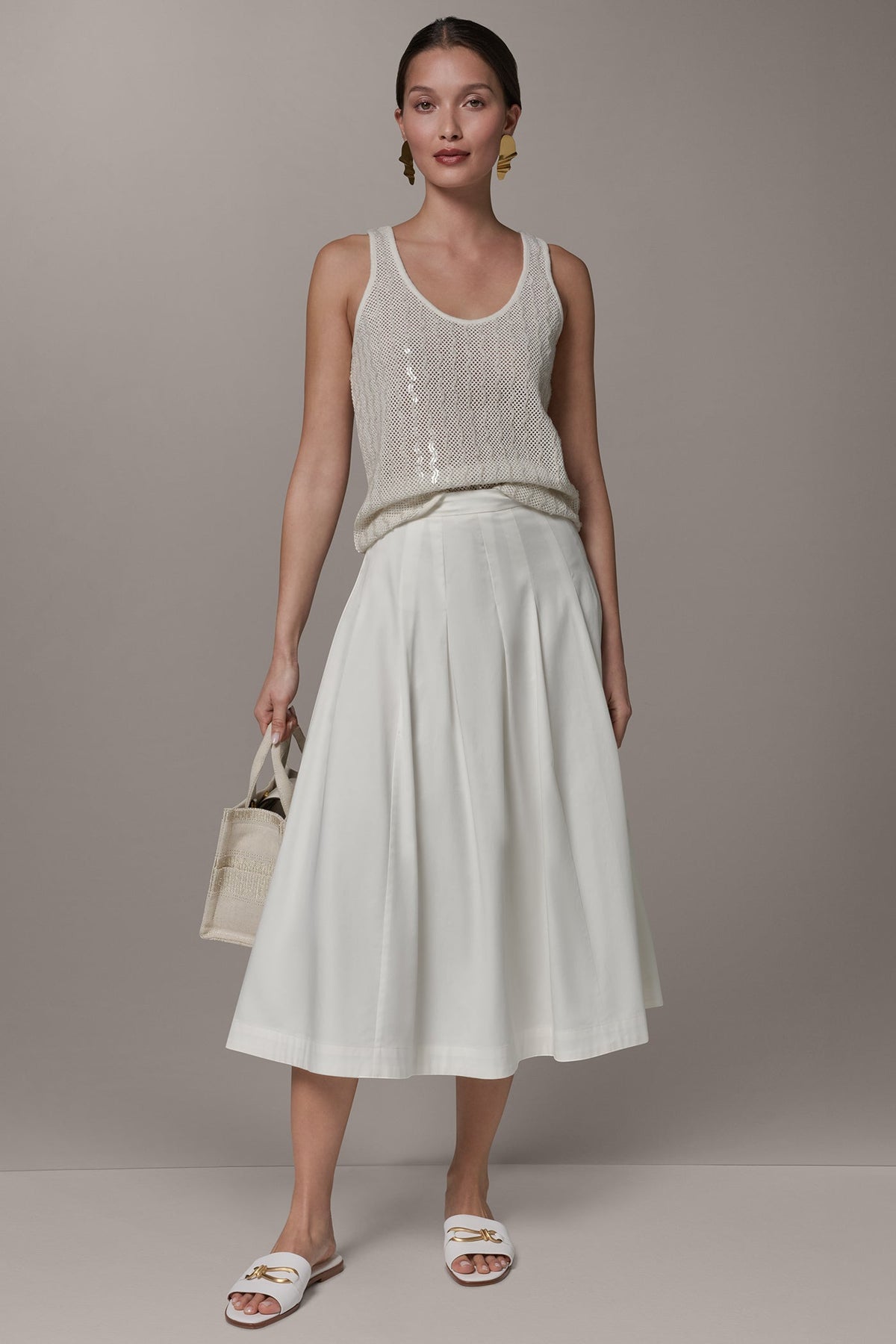 Donna Karan MIDI A-LINE SKIRT