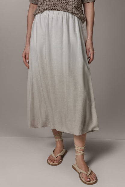 Donna Karan DIP DYE MIDI BUBBLE SKIRT
