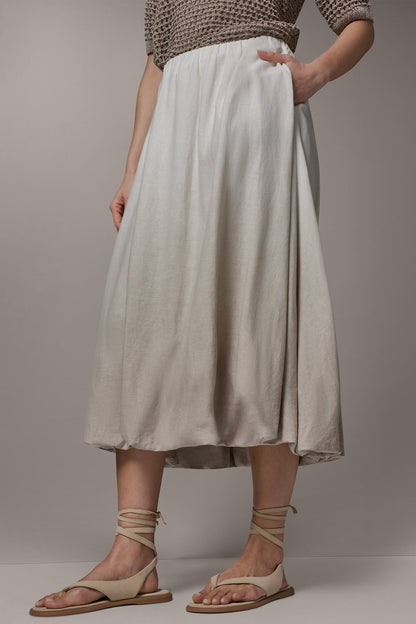 Donna Karan DIP DYE MIDI BUBBLE SKIRT