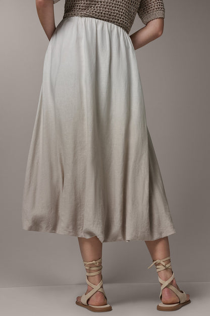 Donna Karan DIP DYE MIDI BUBBLE SKIRT