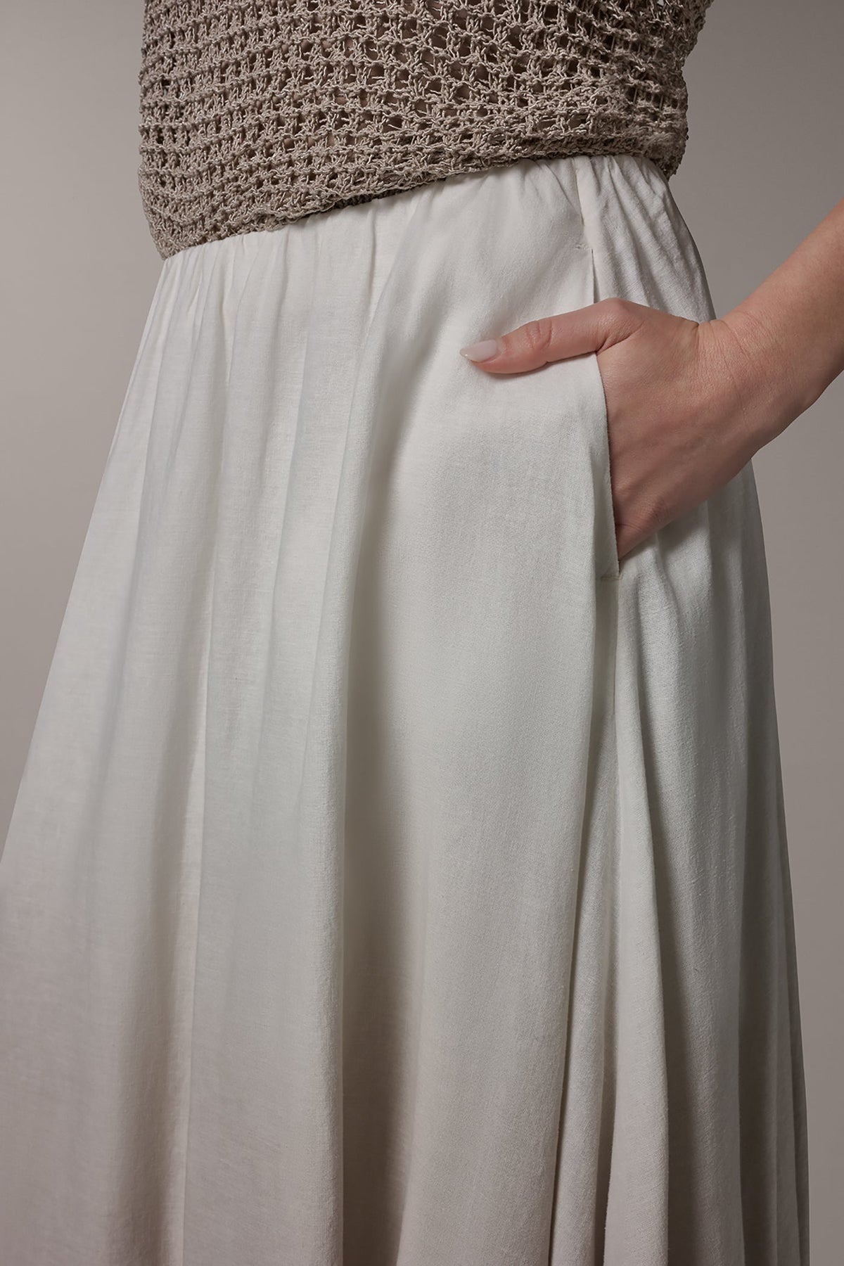Donna Karan DIP DYE MIDI BUBBLE SKIRT