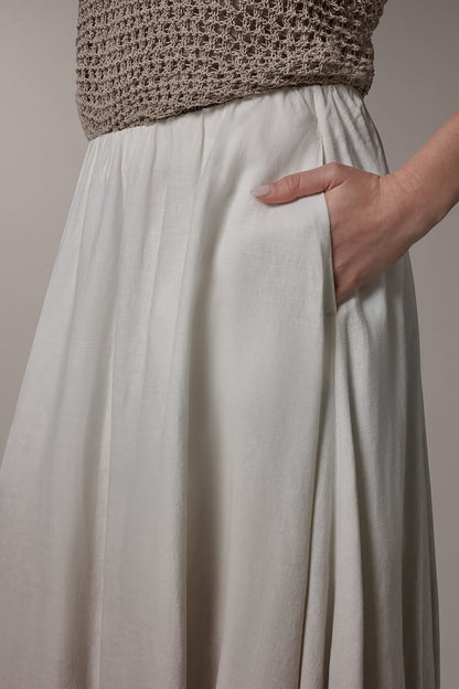 Donna Karan DIP DYE MIDI BUBBLE SKIRT
