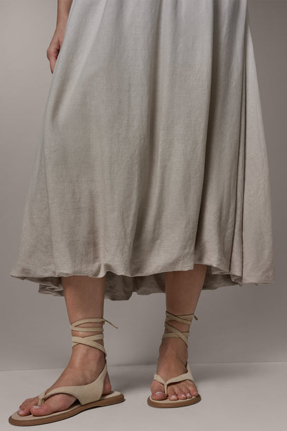 Donna Karan DIP DYE MIDI BUBBLE SKIRT