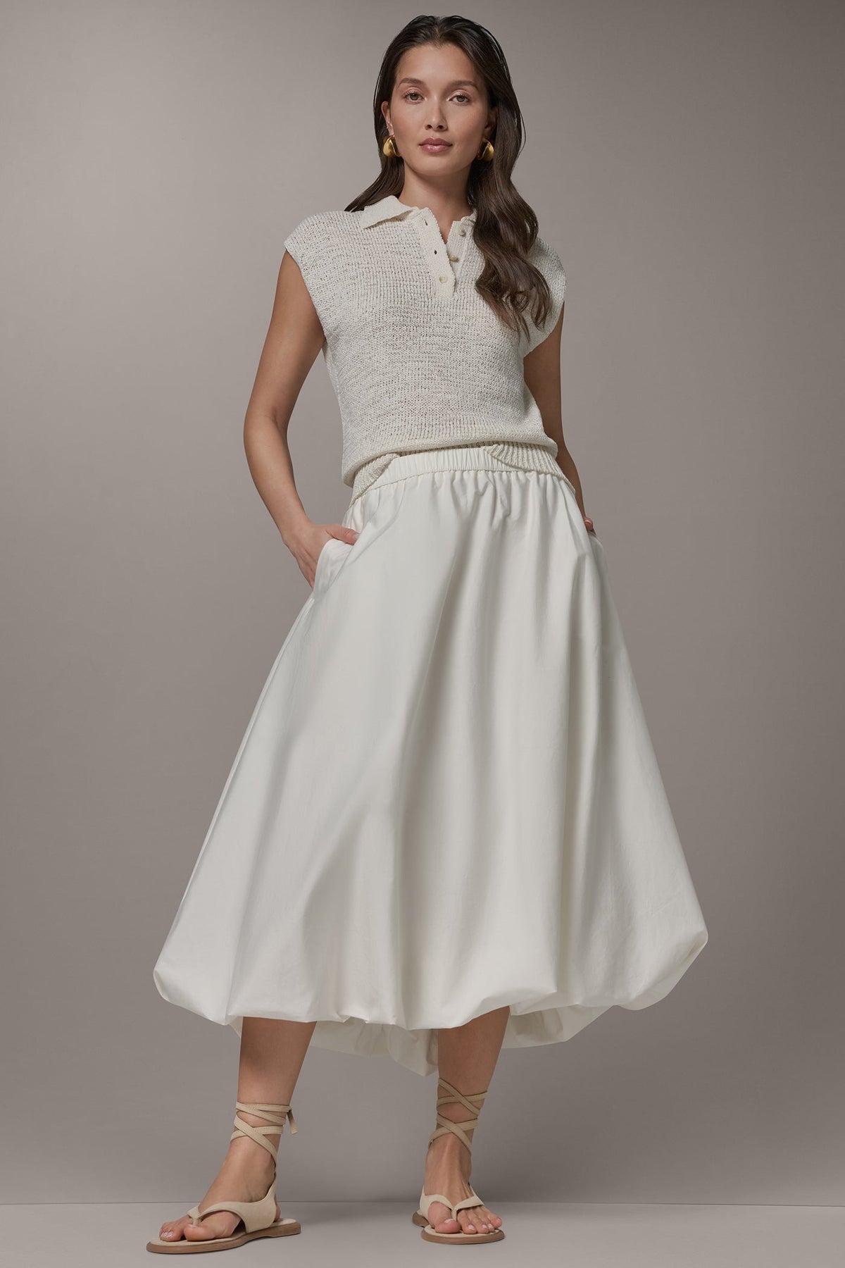 Donna Karan MIDI BUBBLE SKIRT