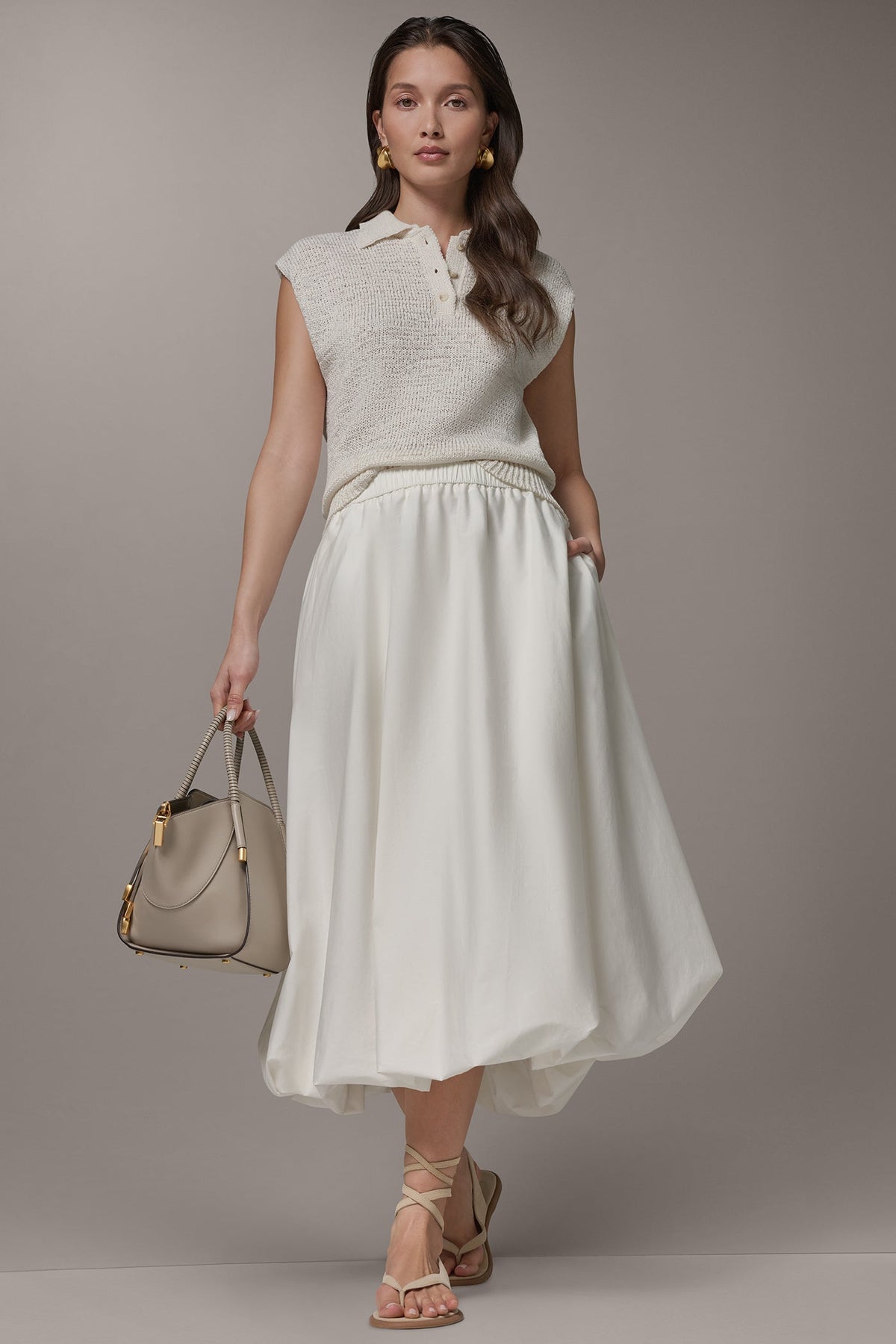Donna Karan MIDI BUBBLE SKIRT