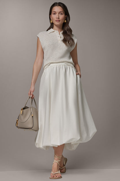 Donna Karan MIDI BUBBLE SKIRT
