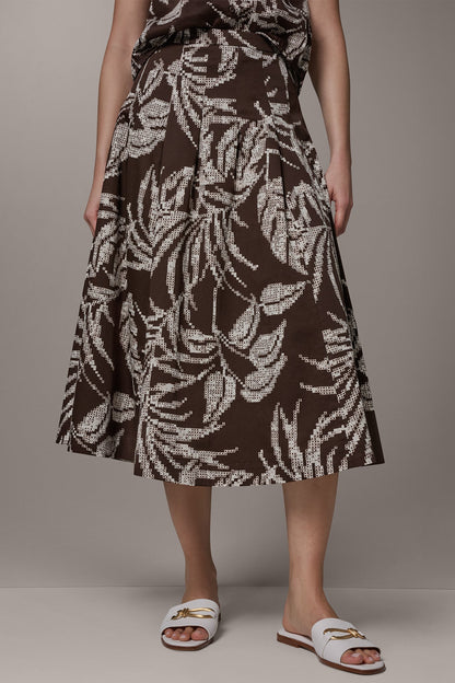 Donna Karan PRINT MIDI A-LINE SKIRT
