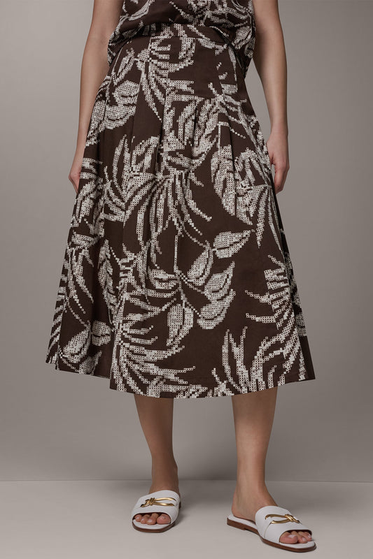 Donna Karan PRINT MIDI A-LINE SKIRT