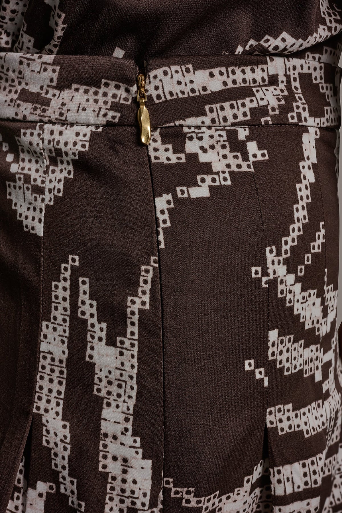 Donna Karan PRINT MIDI A-LINE SKIRT