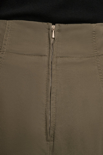 Donna Karan BRUSHED MIDI PANEL TRUMPET SKIRT