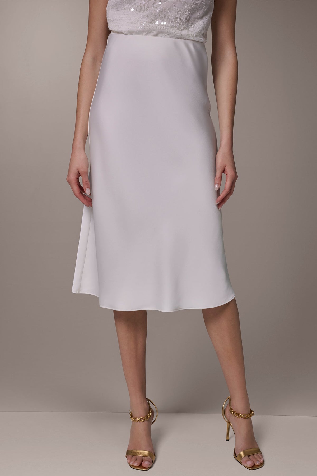 Donna Karan SATIN BIAS SKIRT