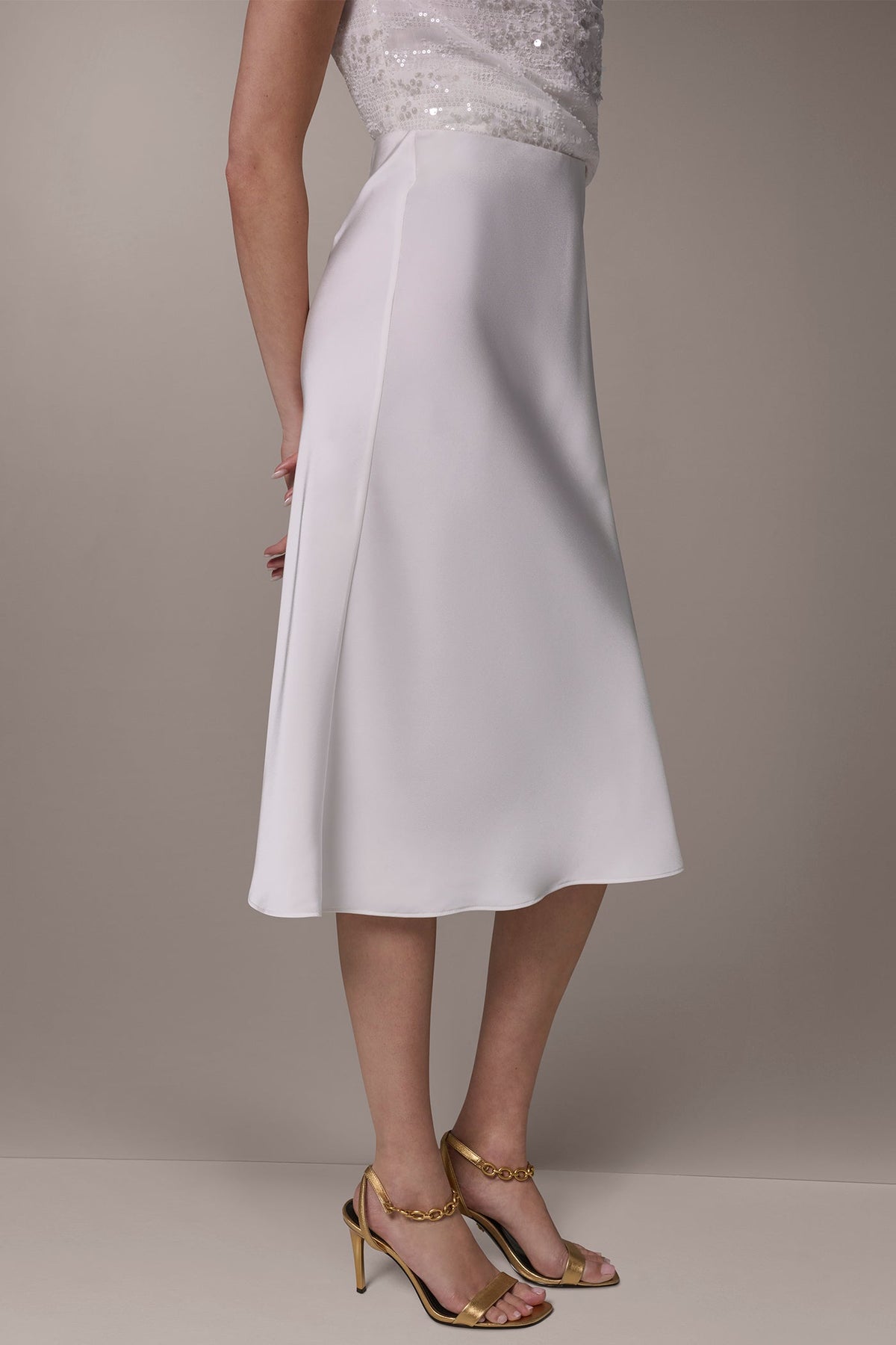 Donna Karan SATIN BIAS SKIRT