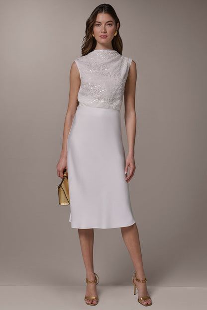 Donna Karan SATIN BIAS SKIRT