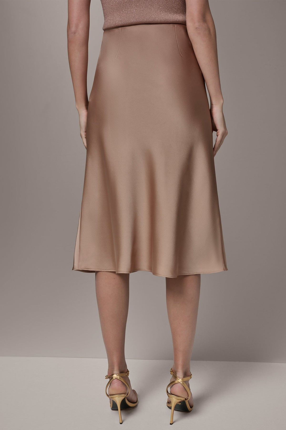 Donna Karan SATIN BIAS MIDI SKIRT
