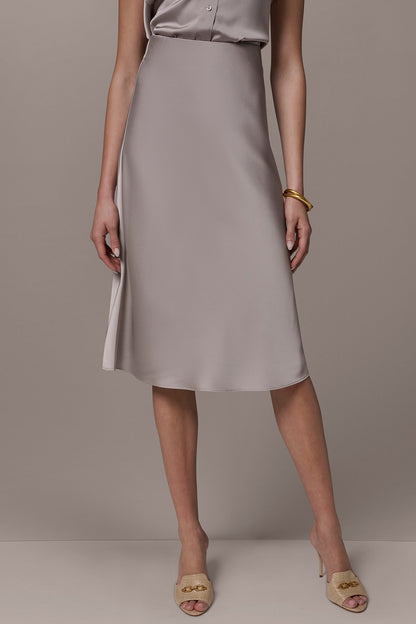 Donna Karan SATIN BIAS SKIRT