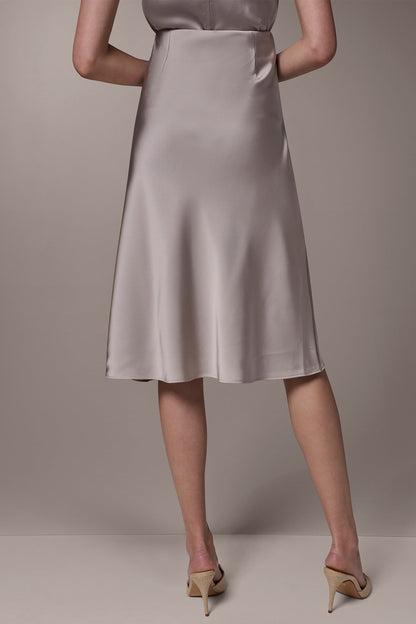 Donna Karan SATIN BIAS SKIRT