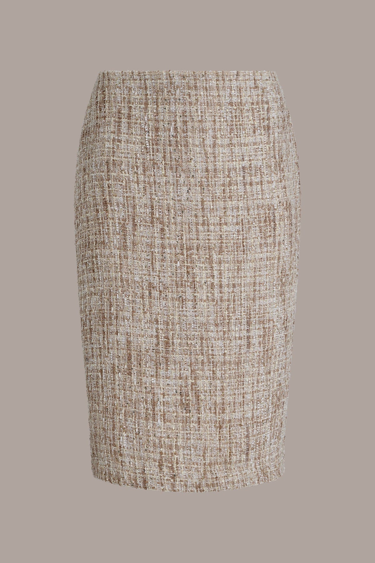 Donna Karan SEQUIN TWEED MIDI SUIT PENCIL SKIRT
