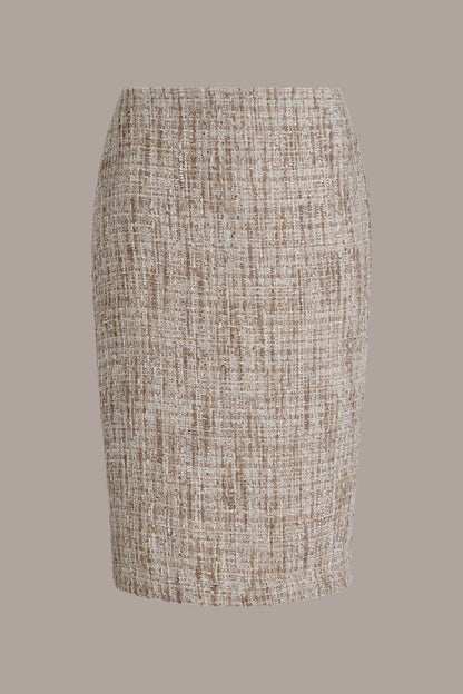 Donna Karan SEQUIN TWEED MIDI SUIT PENCIL SKIRT