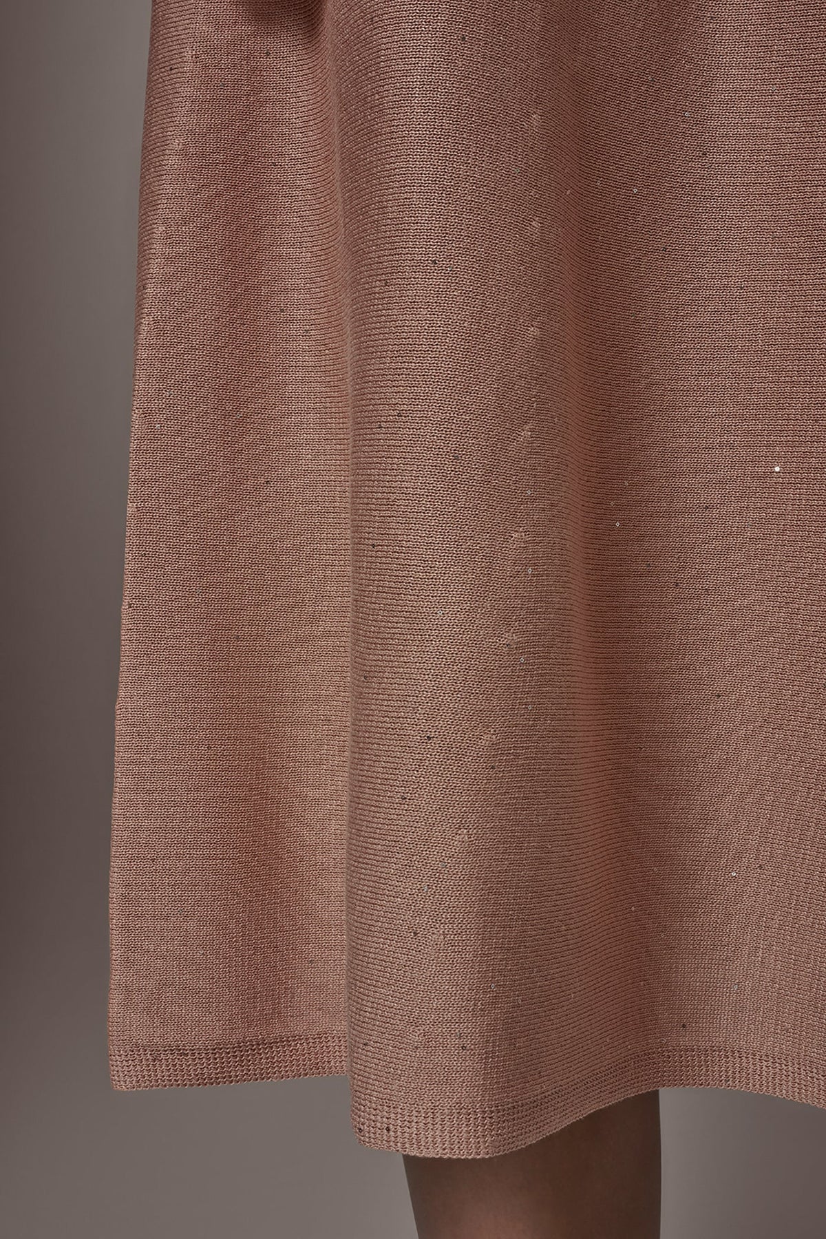 Donna Karan SEQUIN MIDI A-LINE SWEATER SKIRT
