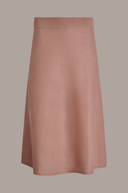 Donna Karan SEQUIN MIDI A-LINE SWEATER SKIRT