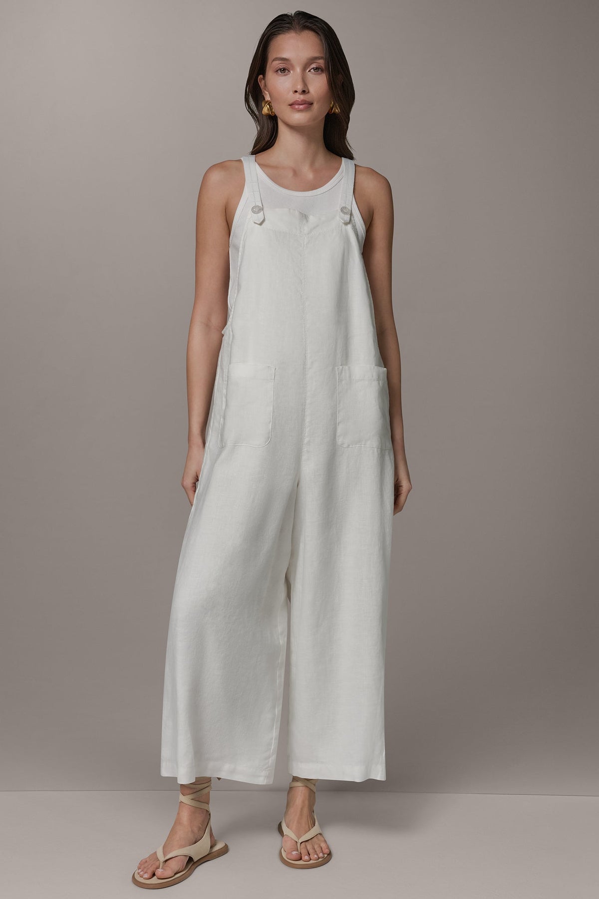 Donna Karan SLEEVELESS CROPPED JUMPER