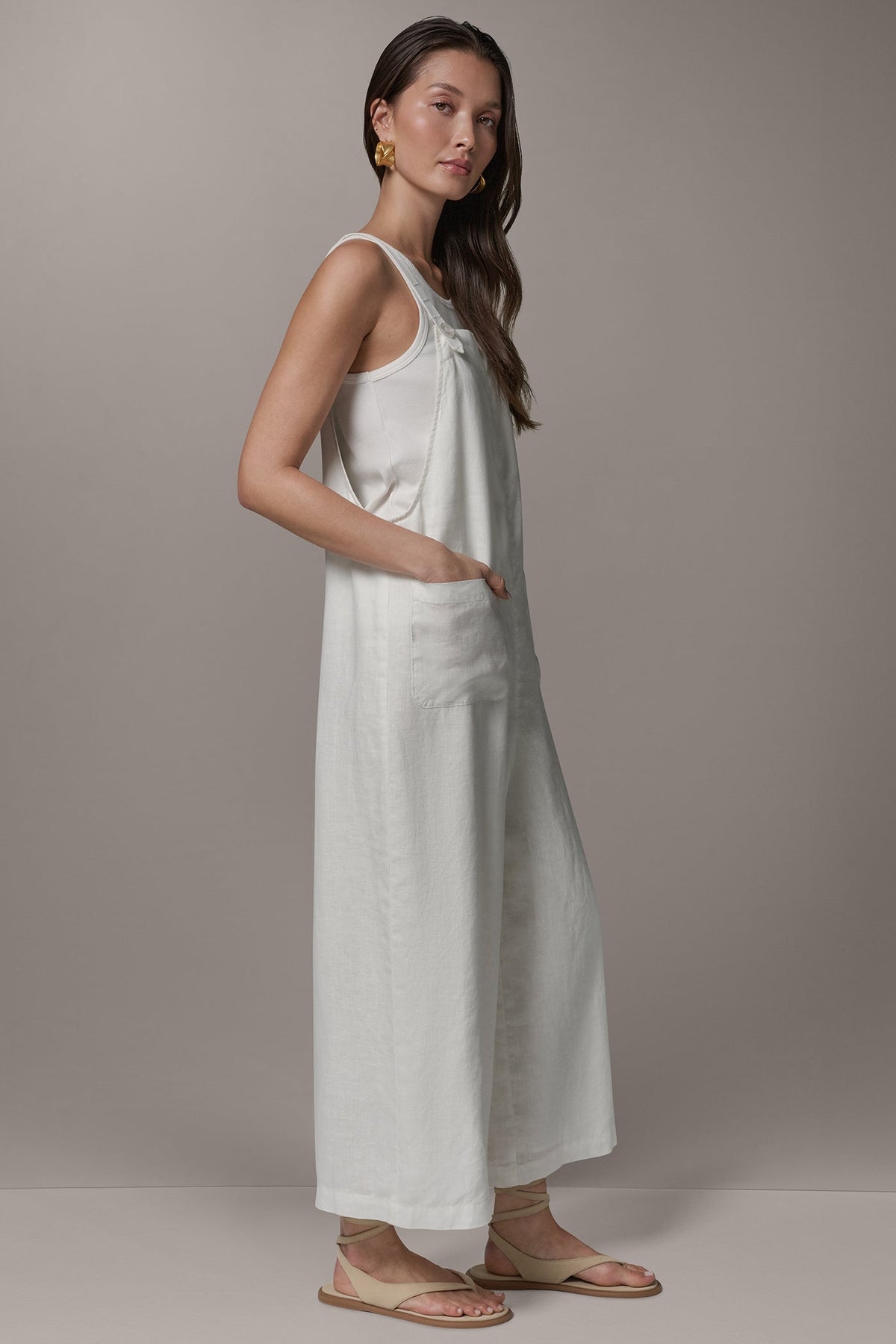 Donna Karan SLEEVELESS CROPPED JUMPER
