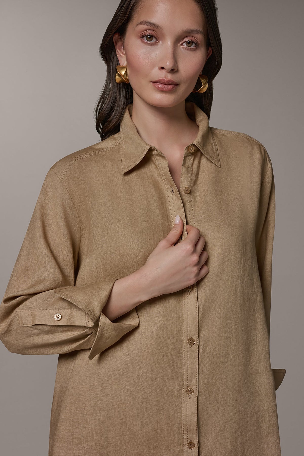 Donna Karan LONG SLEEVE SHIRT