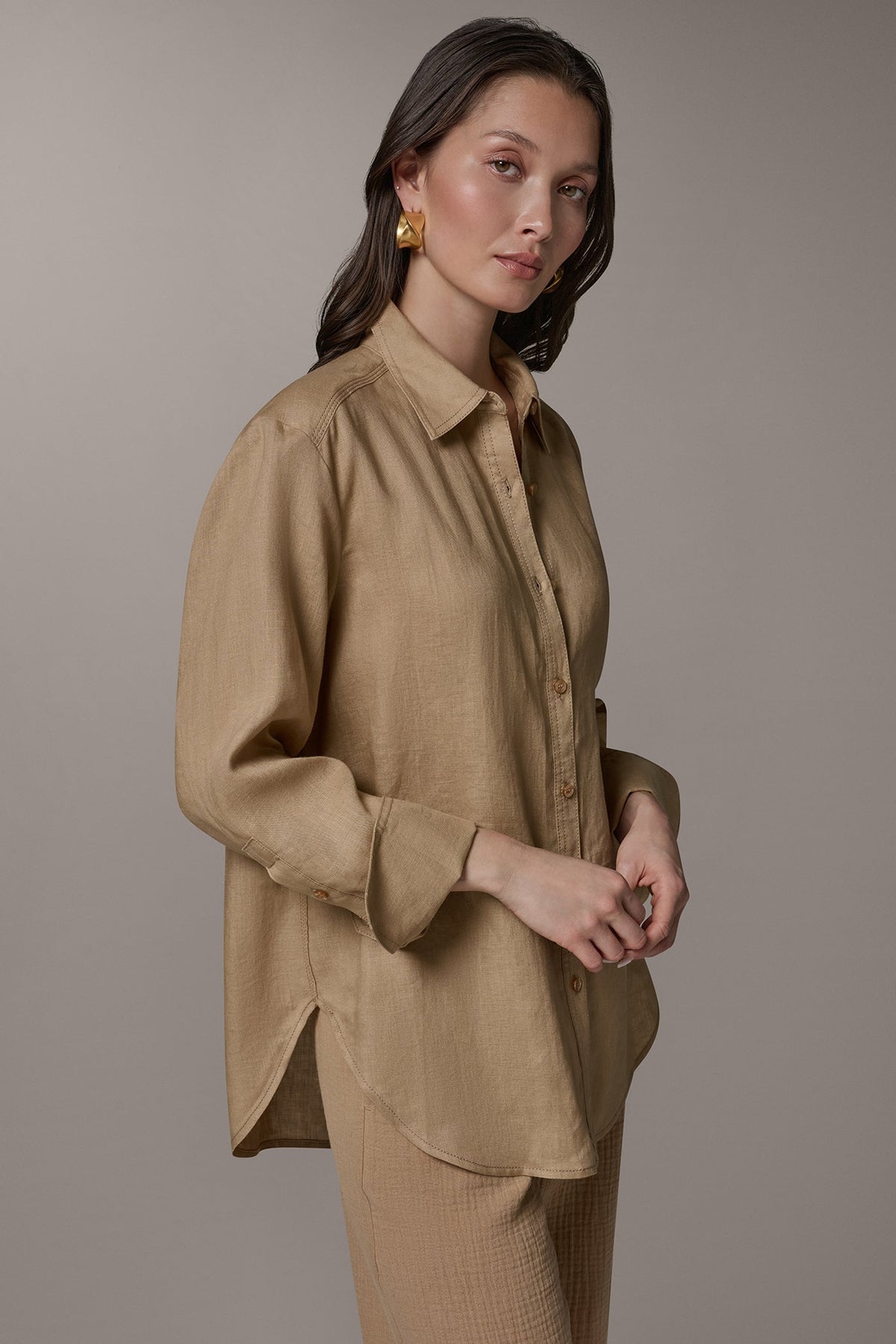 Donna Karan LONG SLEEVE SHIRT